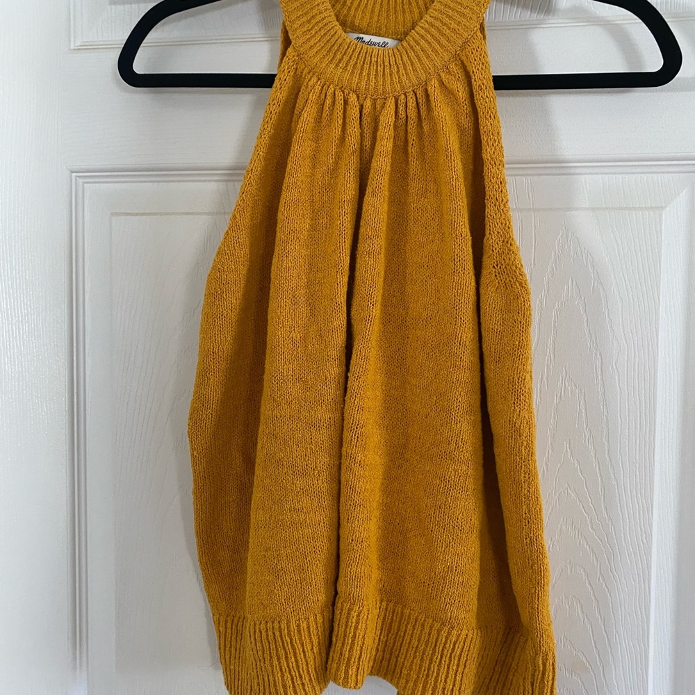 Madewell high neck sweater tank top